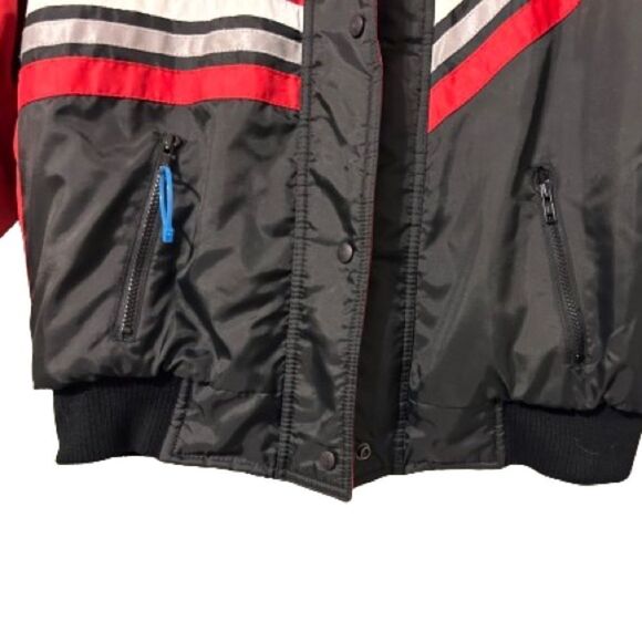 Vintage Choko Ladies Size Medium Black And Red Coat - Picture 2 of 8